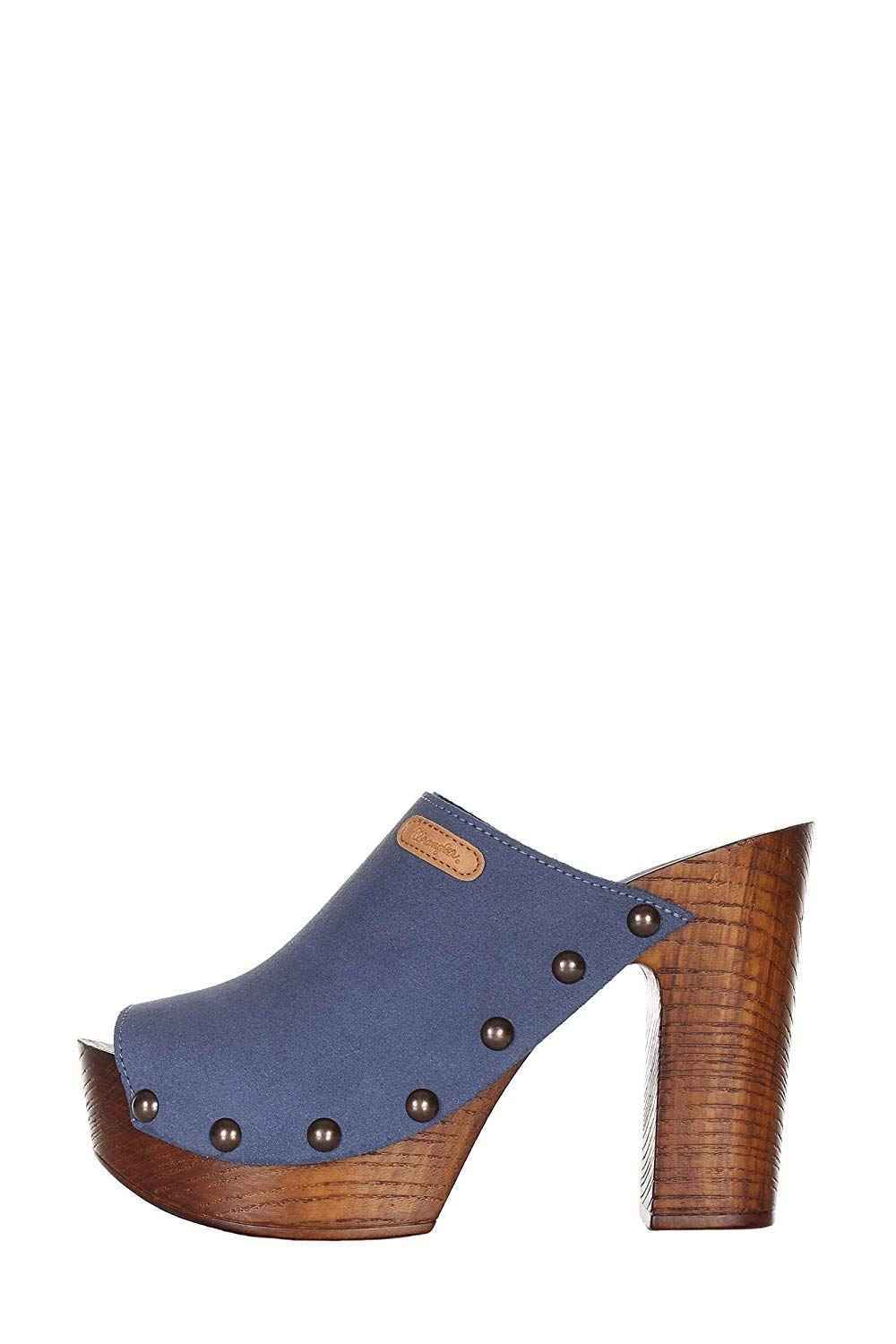 SCARPE SANDALO DONNA WRANGLER WL171800 MAPLE 118 JEANS PELLE ORIGINALE PE NEW