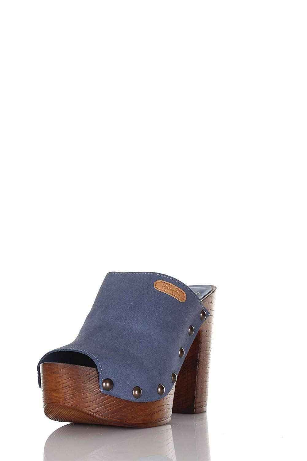 SCARPE SANDALO DONNA WRANGLER WL171800 MAPLE 118 JEANS PELLE ORIGINALE PE NEW