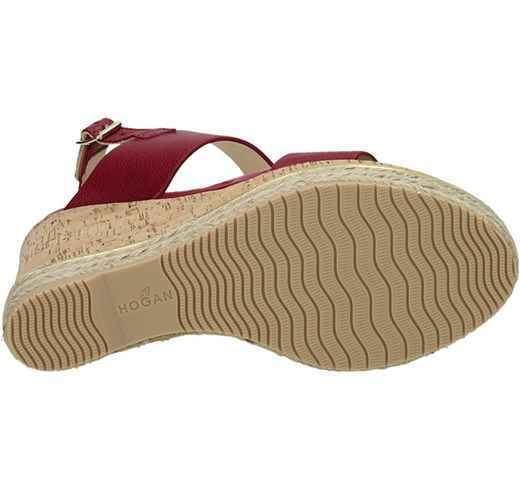 SCARPE SANDALO ZEPPA DONNA HOGAN HXW3240X820BUVR407 H324 PELLE ORIGINALE PE NEW