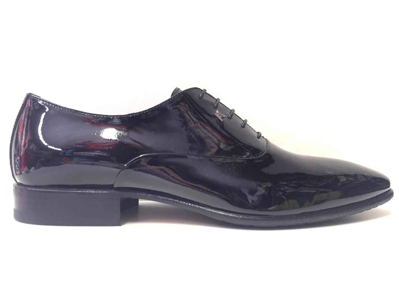 SCARPE CERIMONIA ELEGANTI UOMO ALBERTO CICCIOLI 811130 PELLE NERO ORIGINALE NEW