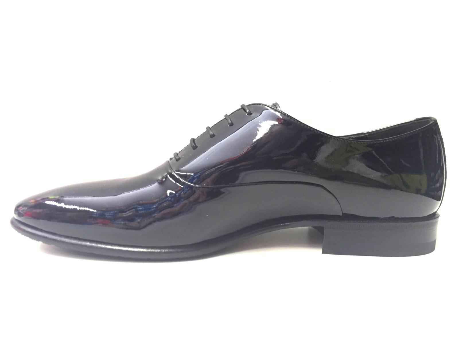 SCARPE CERIMONIA ELEGANTI UOMO ALBERTO CICCIOLI 811130 PELLE NERO ORIGINALE NEW