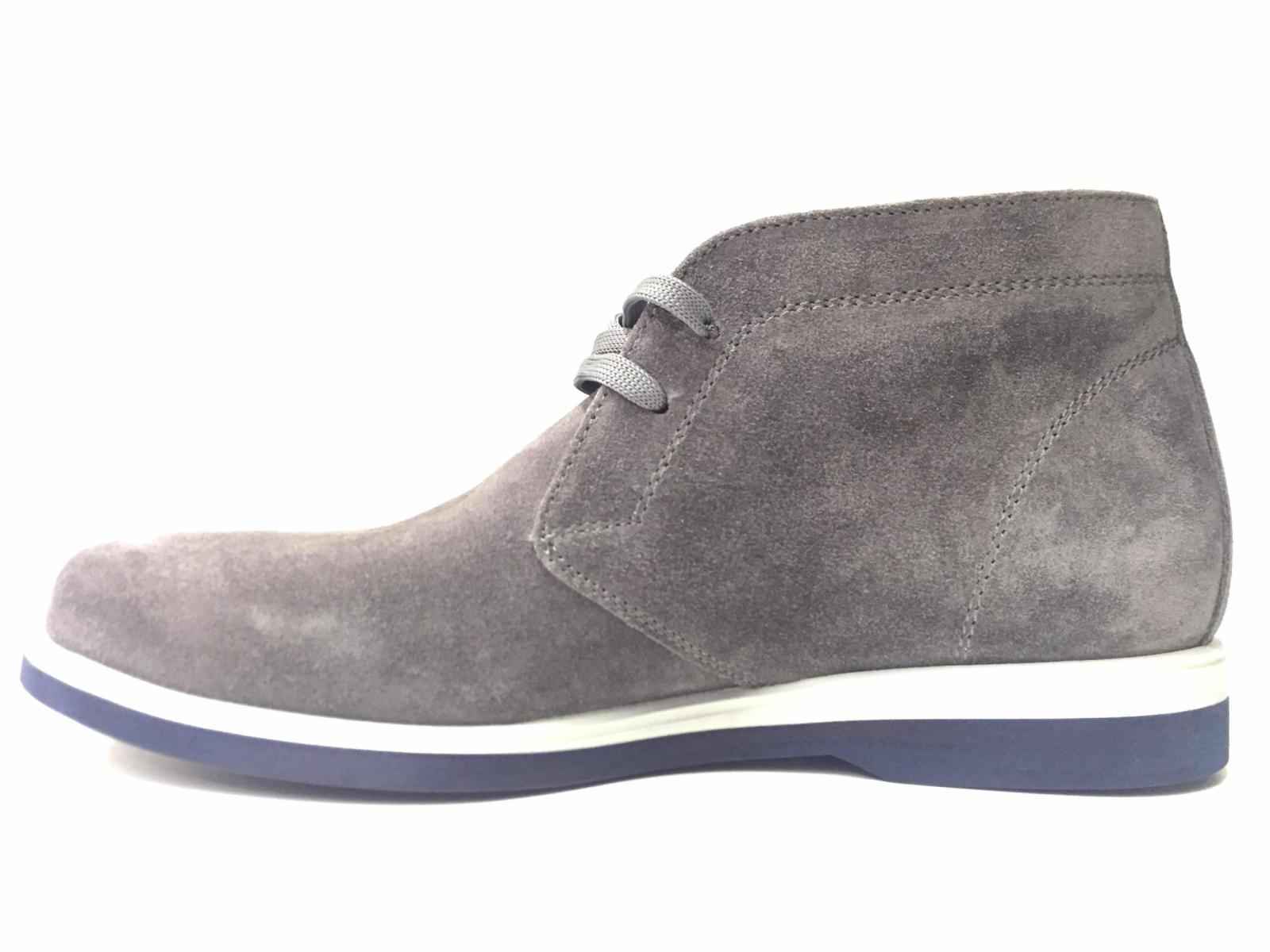 SCARPE POLACCO CASUAL UOMO UGO ARCI 65 PELLE PIOMBO ORIGINALE PE NEW