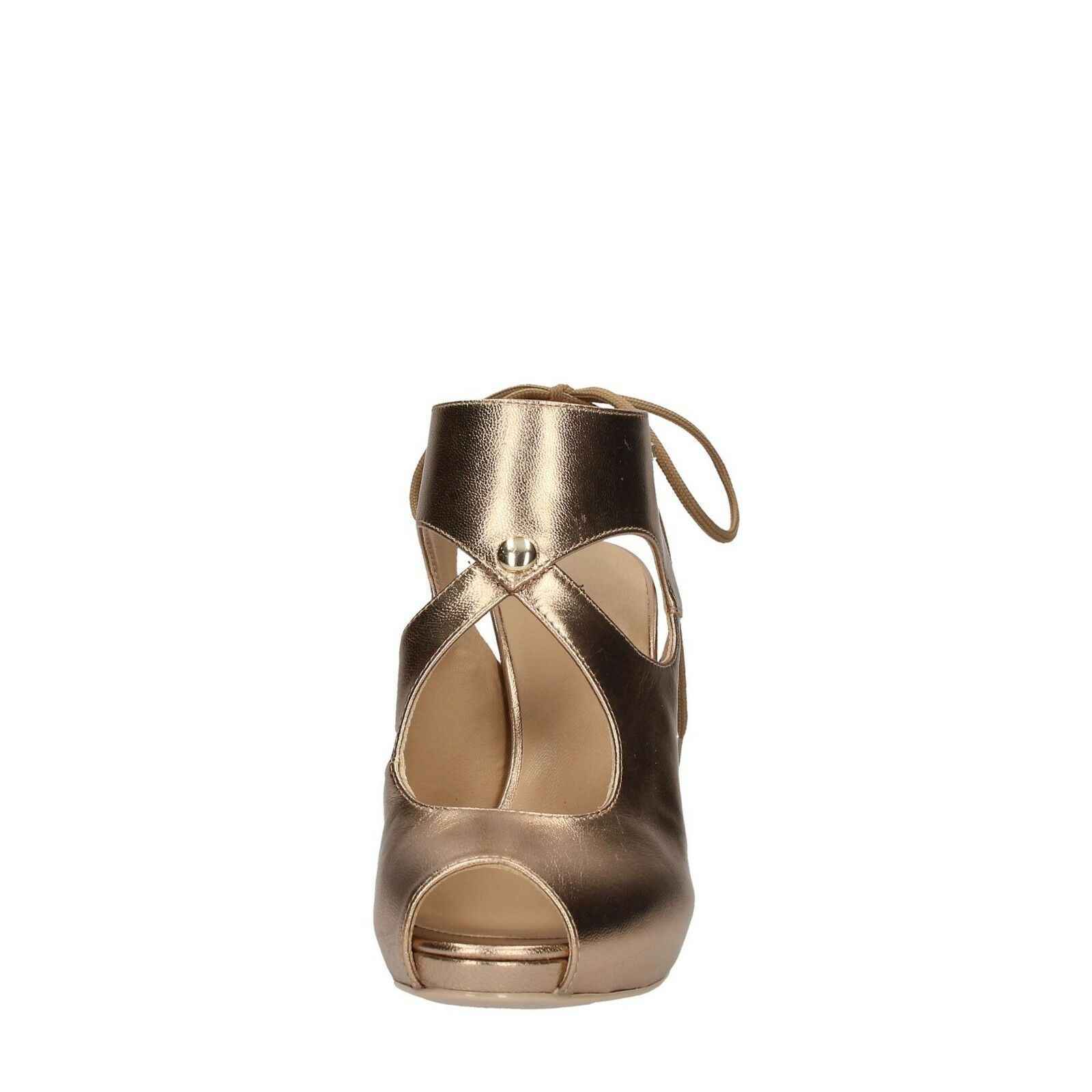 SCARPE TRONCHETTO SANDALO DONNA NERO GIARDINI P717371DE PELLE 434 ORIGINALE PE