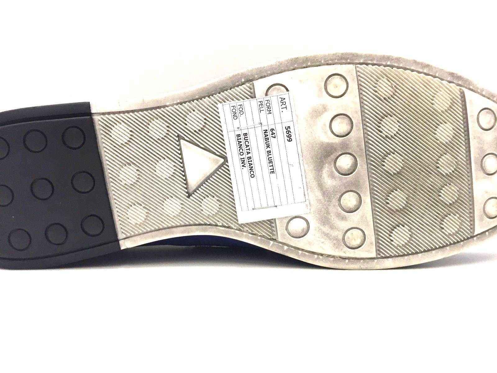 SCARPE MOCASSINI MOCASSINO CASUAL UOMO FONTANA 569 BLU PELLE PE NUOVO