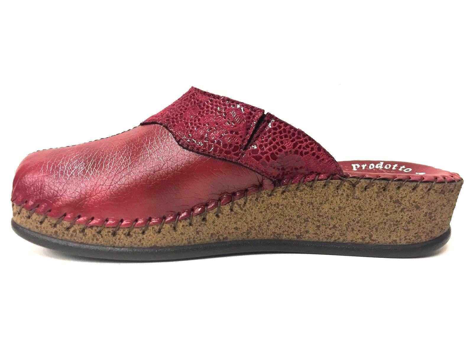 SCARPE CIABATTE CIABATTA PANTOFOLE DONNA LINA ORIGINALE 5978 PELLE AI NEW