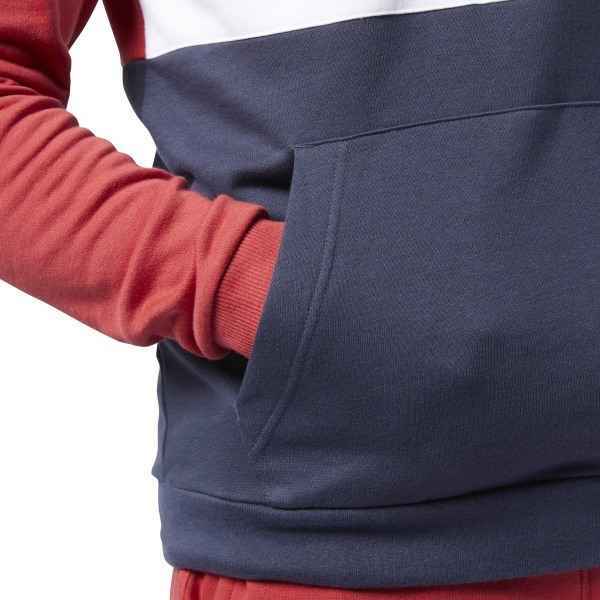 MAGLIA FELPA UOMO REEBOK EJ9867 TE BIG LOGO OTH HOODIE COTONE ORIGINAL AI NEW