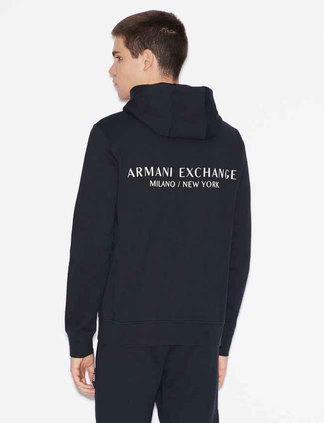 MAGLIA MAGLIONE FELPA UOMO ARMANI EXCHANGE 8NZM94 ZJZ1Z 1510 COTONE ORIGINAL AI