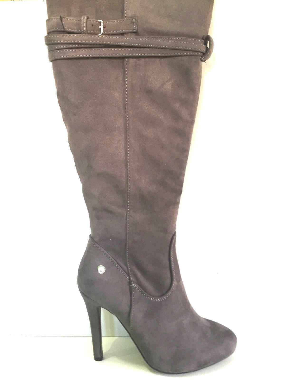 SCARPE STIVALI ALTI DONNA TRENDY TOO ORIGINALE TBIQ027 PELLE TACCO NUOVO