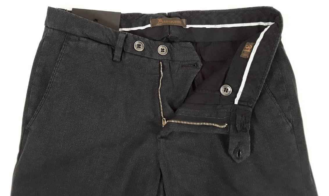 PANTALONE UOMO B700 B SETTECENTO MH7006511 91 BLU COTONE ORIGINALE AI