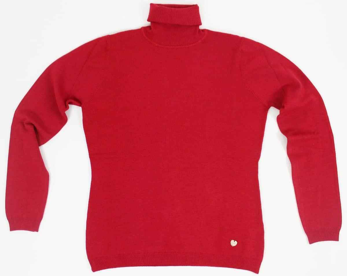 MAGLIA MAGLIE MAGLIONE DONNA LOLITA L2116W 6 ROSSO ORIGINALE AI NUOVO