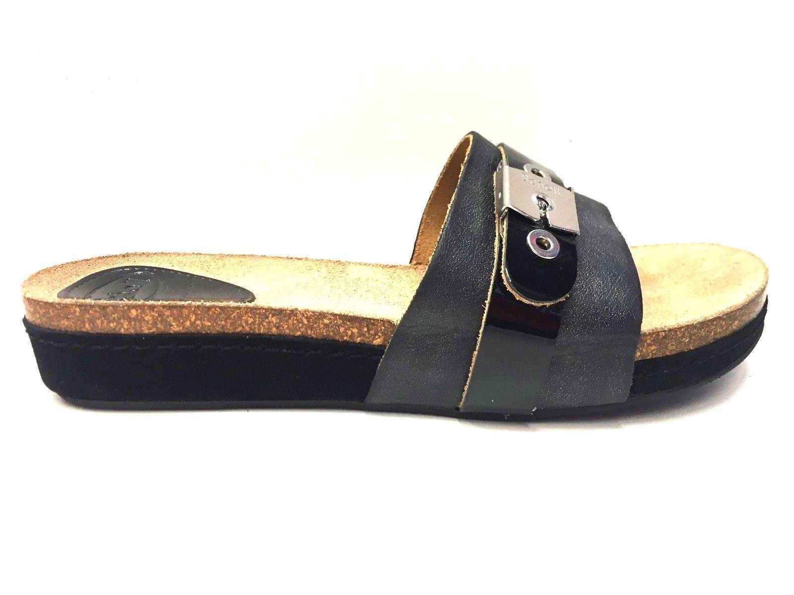 SCARPE SANDALO SANDALI ZOCCOLO DONNA DR SCHOLL ORIGINAL FAIAL F24445 PELLE PE