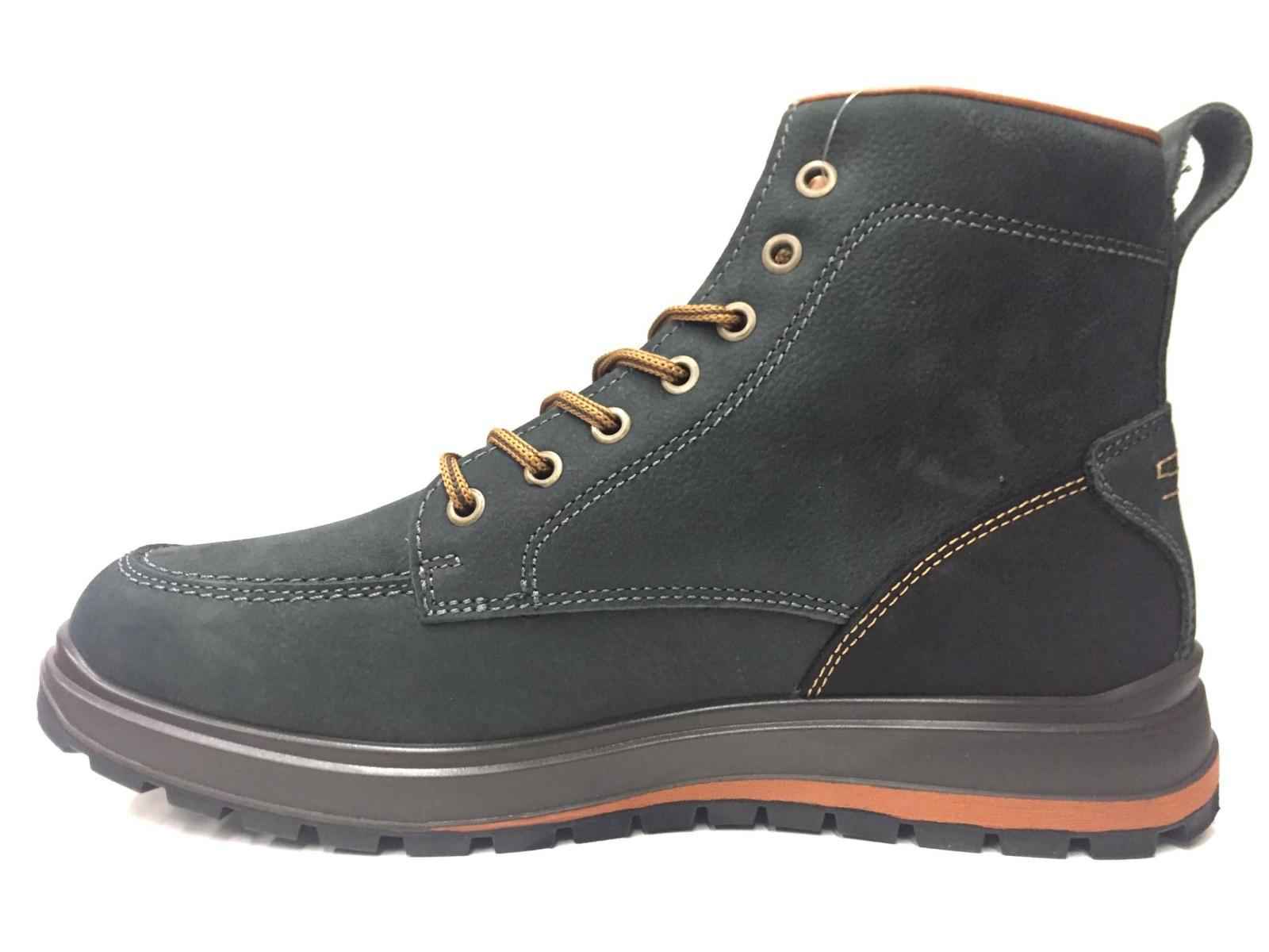 SCARPE CASUAL POLACCO UOMO GRISPORT 43701T11G PELLE PETROLIO ORIGINALE AI 2020