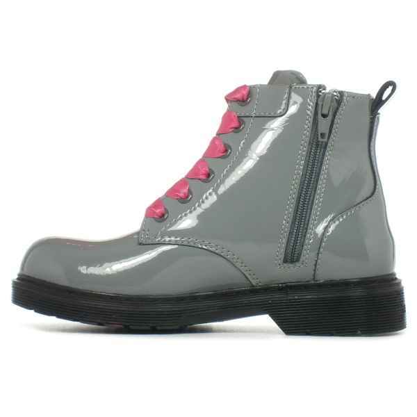 SCARPE STIVALI ANFIBIO DONNA GUESS FJ4MIL PAT10 GRIGIO AI NUOVO ORIGINALE