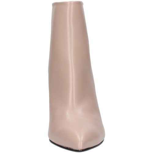 SCARPE TRONCHETTO STIVALI DONNA ALBANO 1139 PELLE BEIGE ORIGINAL AI NEW