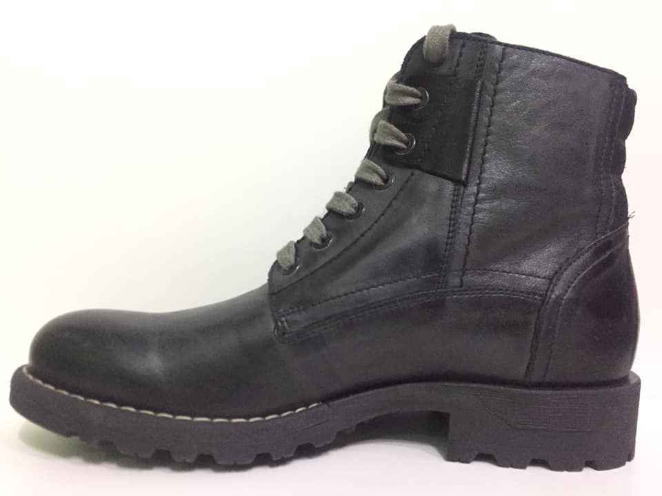 SCARPE SCARPONI CASUAL UOMO NERO GIARDINI ORIGINALI A100831U PELLE 101 AI NEW