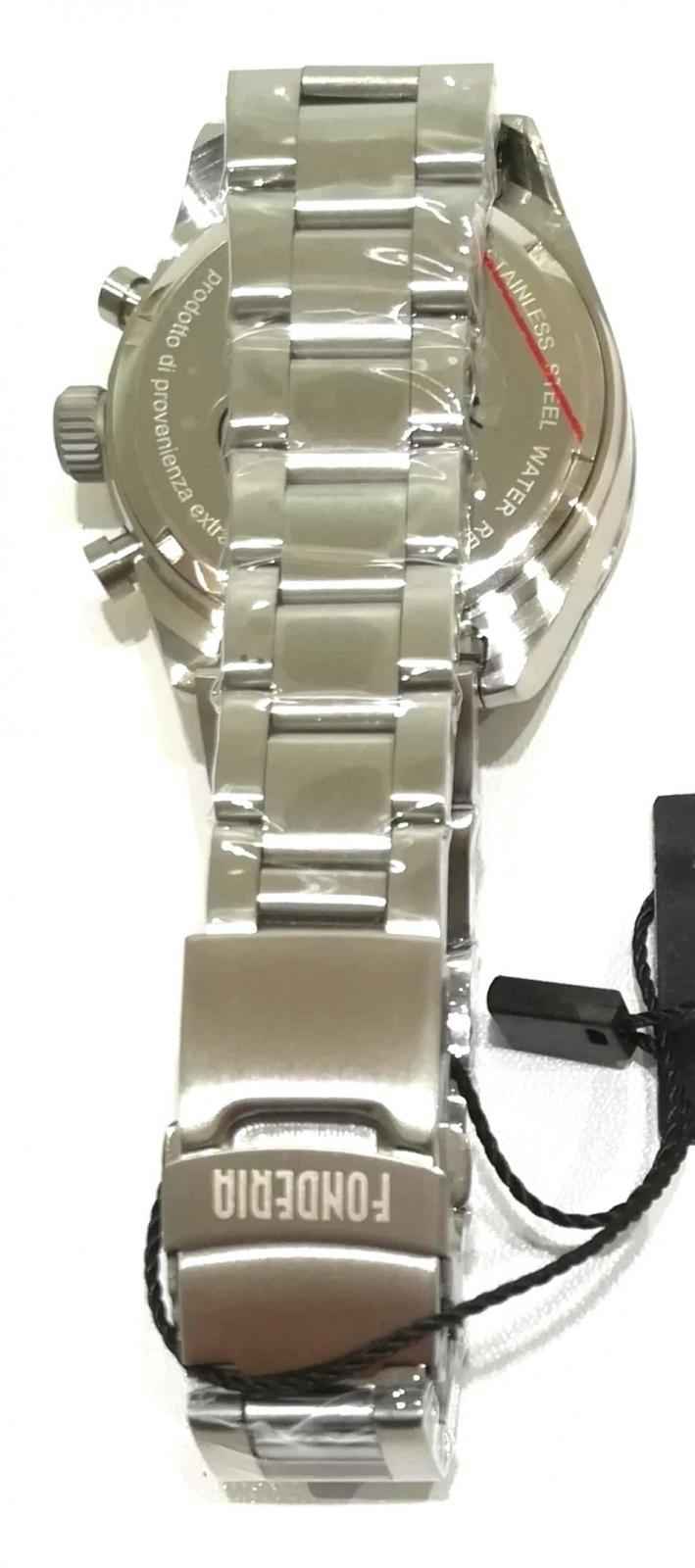 OROLOGIO UOMO FONDERIA P 0A011UBS SALTSPEEDER CRONOGRAFO QUARZO ACCIAIO ORIGINAL