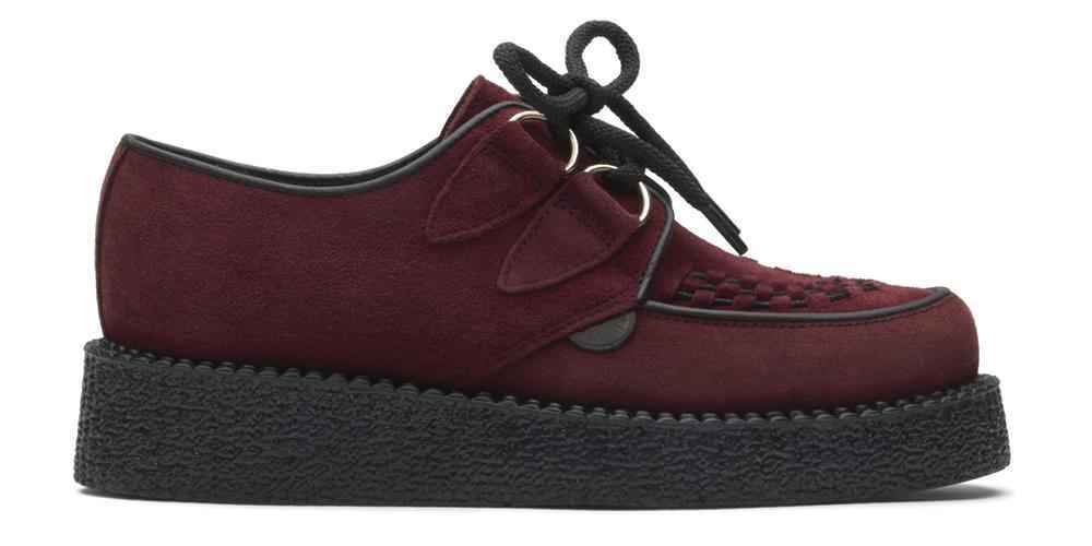 SCARPE CASUAL DONNA UNDERGROUND WULFRUN UM C010X PELLE BORDEAUX ORIGINALE AI NEW