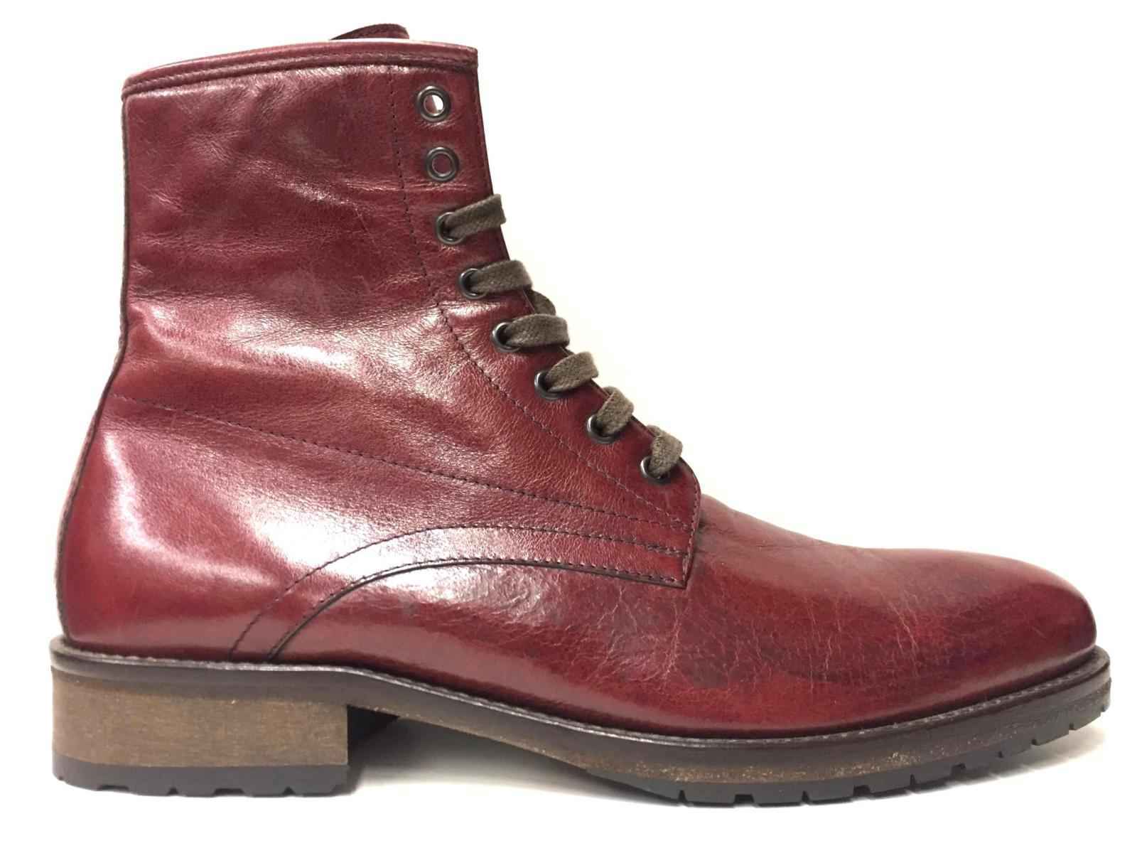 SCARPE STIVALETTO STIVALI UOMO PITTI SHOES MAT 03 PELLE ROSSO ORIGINALE AI NEW