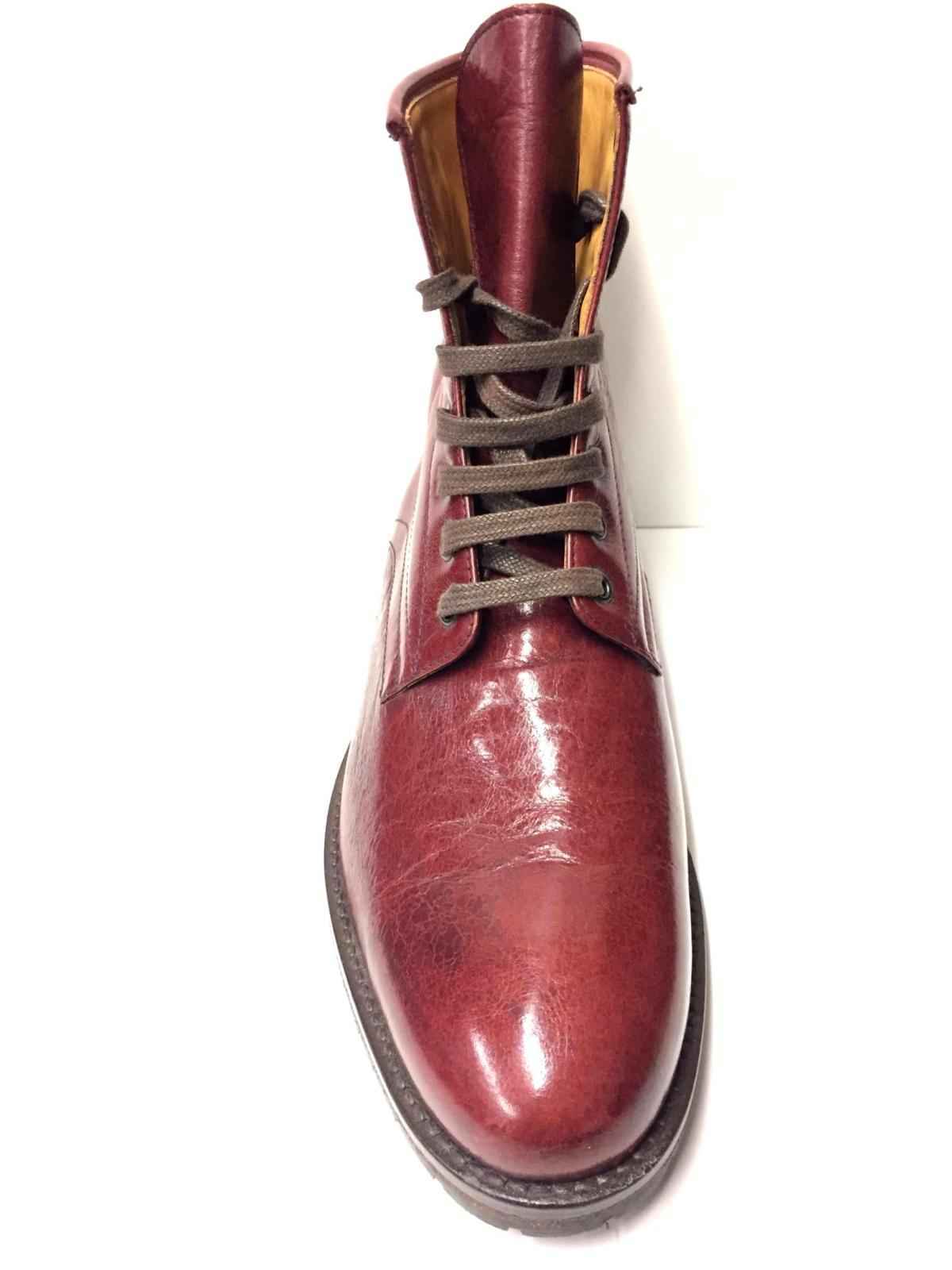 SCARPE STIVALETTO STIVALI UOMO PITTI SHOES MAT 03 PELLE ROSSO ORIGINALE AI NEW