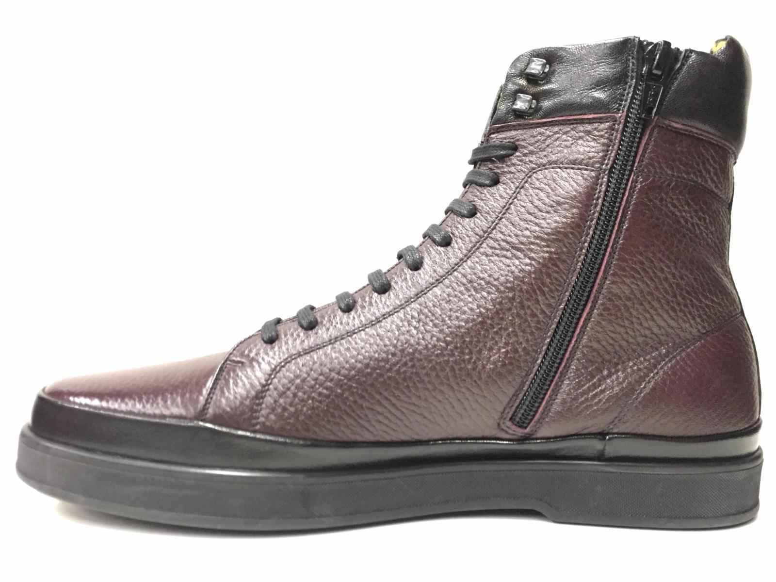 SCARPE SNEAKERS UOMO ALDO BRUE PIEDPY AB884DL CR2 PELLE MORO ORIGINALE AI