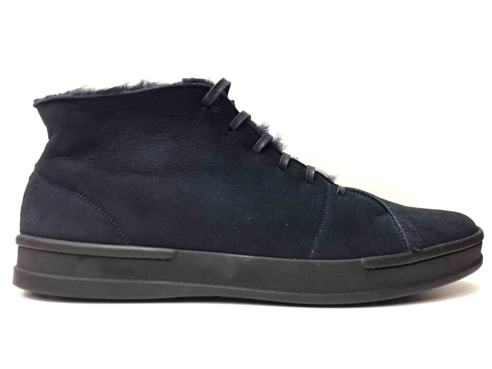 SCARPE SNEAKERS UOMO ALDO BRUE BRANDO AB888DS MNV PELLE MONTONE NERO ORIGINALE