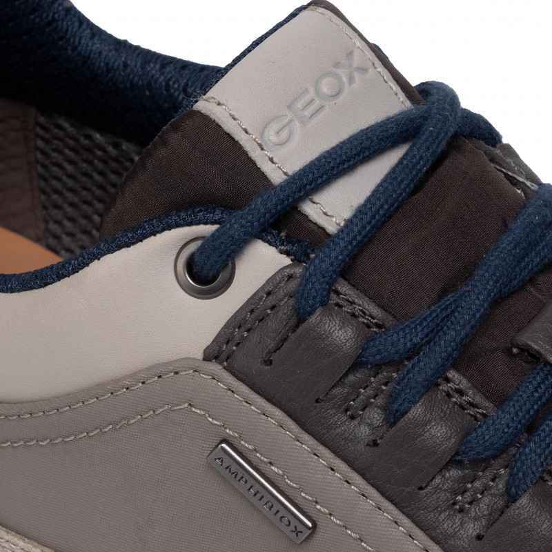 SCARPE SNEAKERS UOMO GEOX ROCKSON U947WA 046K4 CL65Y PELLE ORIGINALE AI 2020 NEW