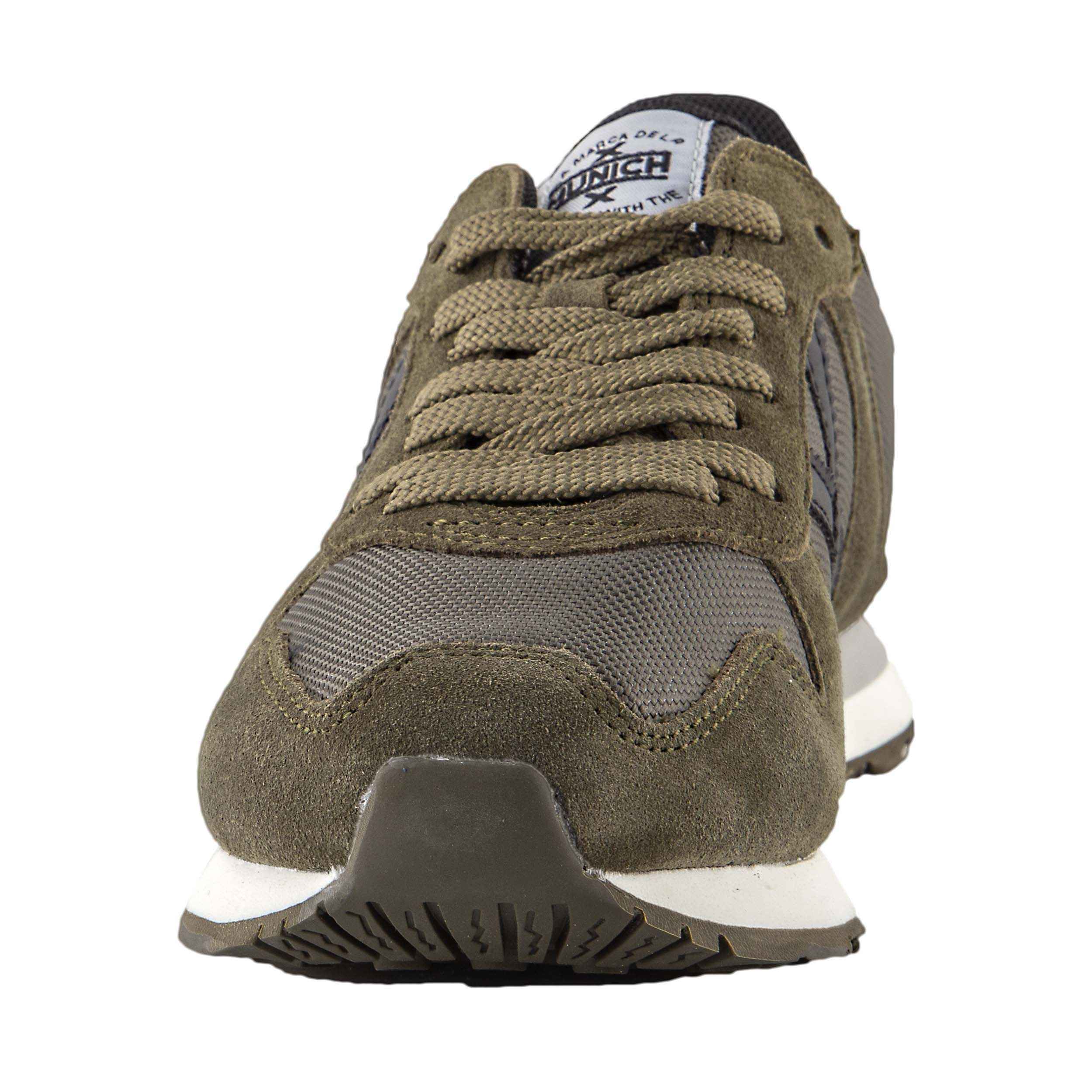 SCARPE SNEAKERS UOMO MUNICH MASSANA 8620303 PELLE VERDE ORIGINALE AI NEW