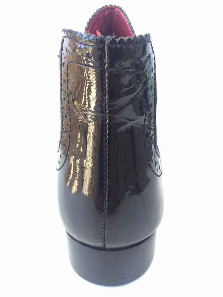 SCARPE STIVALETTO INGLESE DONNA SOFIA PIANI 48030NA PELLE NERO ORIGINALE AI NEW