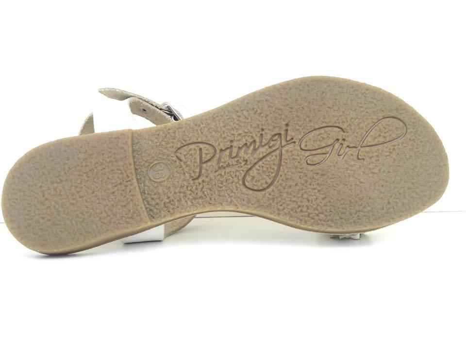 SCARPE SANDALO SANDALI BAMBINA PRIMIGI 63040 PELLE BIANCO ORIGINALE PE NEW