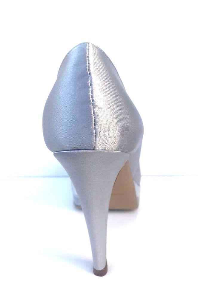 SCARPE DECOLTE SANDALO DONNA C EST MOI CEST EX 216 9400 RASO ARGENTO ORIGINAL PE