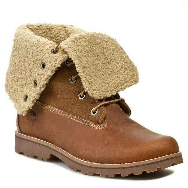 SCARPE SCARPONI STIVALE BAMBINO TIMBERLAND 50919 PELLE MARRONE ORIGINALE AI NEW