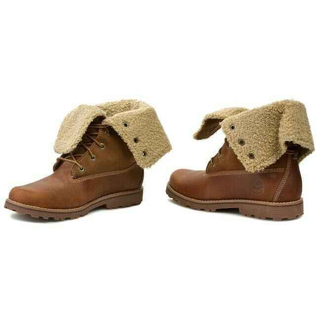 SCARPE SCARPONI STIVALE BAMBINO TIMBERLAND 50919 PELLE MARRONE ORIGINALE AI NEW