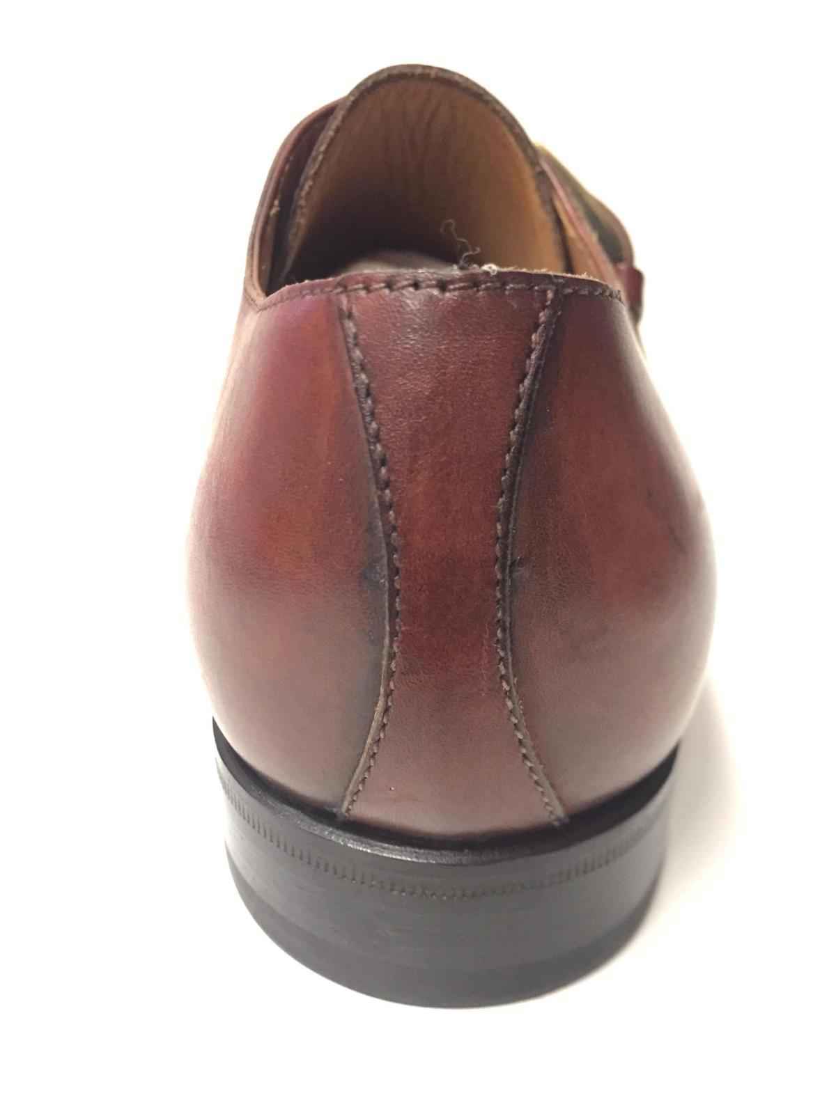 SCARPE CASUAL SLIP ON UOMO CAMPANILE GOLD BOX 2564 PELLE BRANDY ORIGINALE AI NEW