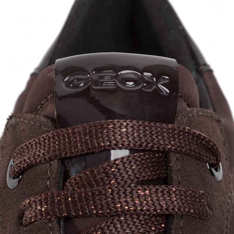 SCARPE SNEAKERS DONNA GEOX D94FLA 06P22 C9999 BACKSIE PELLE N1960 ORIGINALE AI