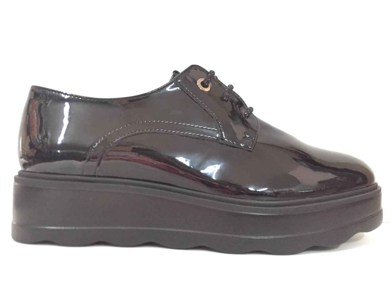 SCARPE CASUAL ZEPPA DONNA COMART 742669 PELLE NERO PELLE ORIGINALE AI NEW