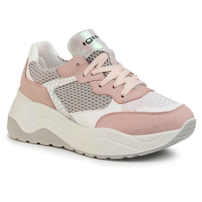 SCARPE SNEAKERS DONNA IGIECO IGI E CO 5168033 PELLE CIPRIA ORIGINALE PE 2020 NEW