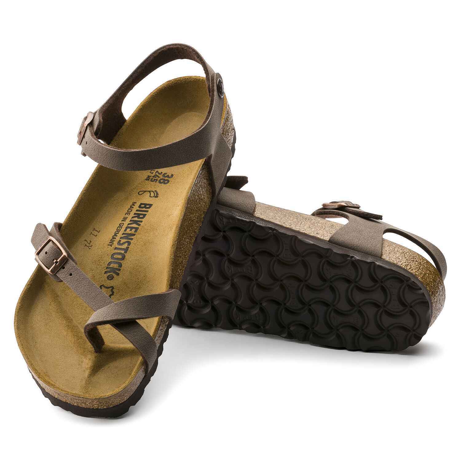 SCARPE SANDALO DONNA BIRKENSTOCK TAORMINA 0310121 PELLE MOCHA ORIGINALE PE