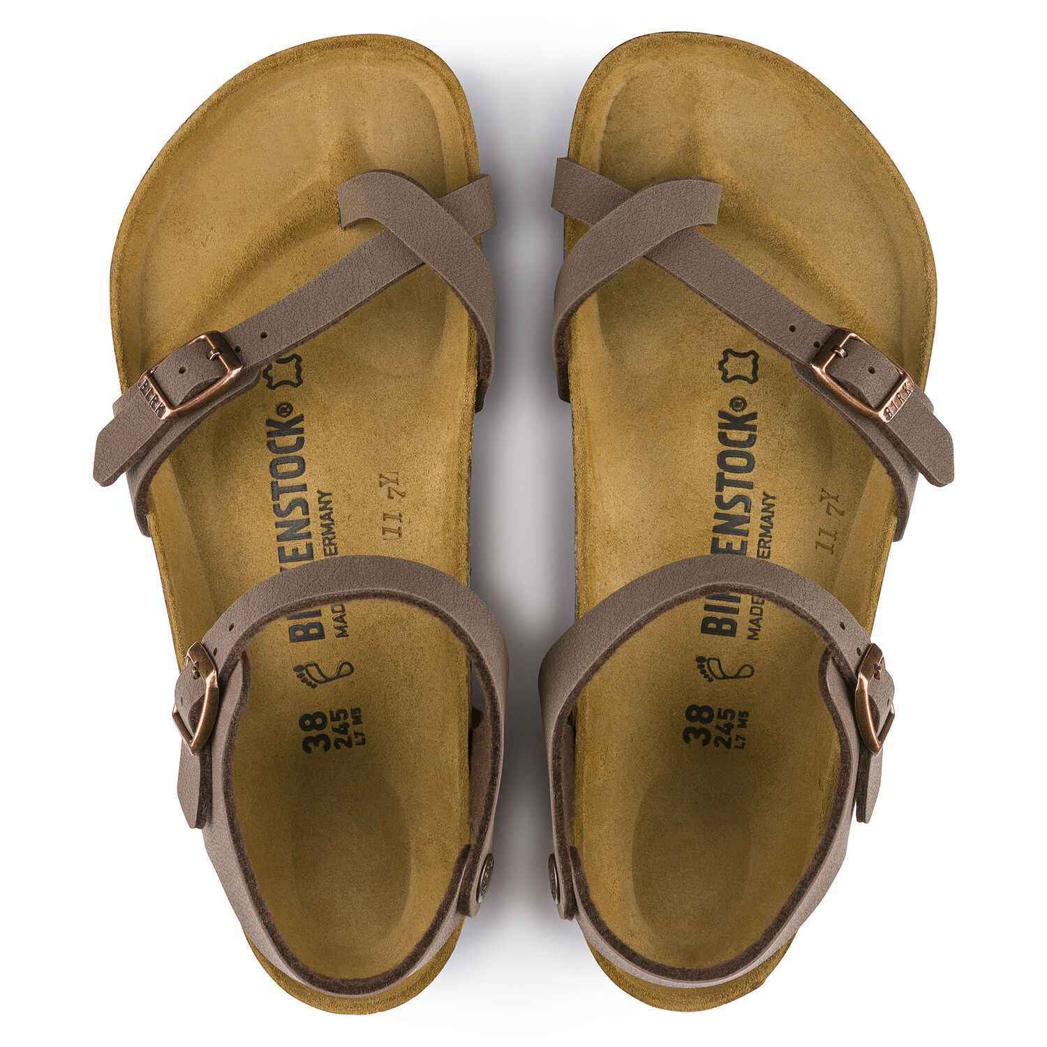 SCARPE SANDALO DONNA BIRKENSTOCK TAORMINA 0310121 PELLE MOCHA ORIGINALE PE