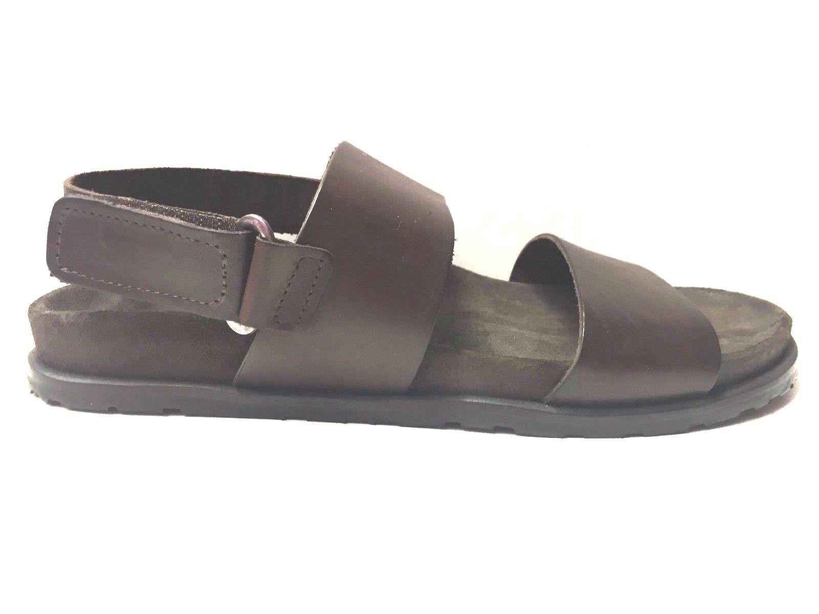 SCARPE SANDALI SANDALO UOMO LAVORAZIONE ARTIGIANALE M6971 CUOIO 412 ORIGINAL PE