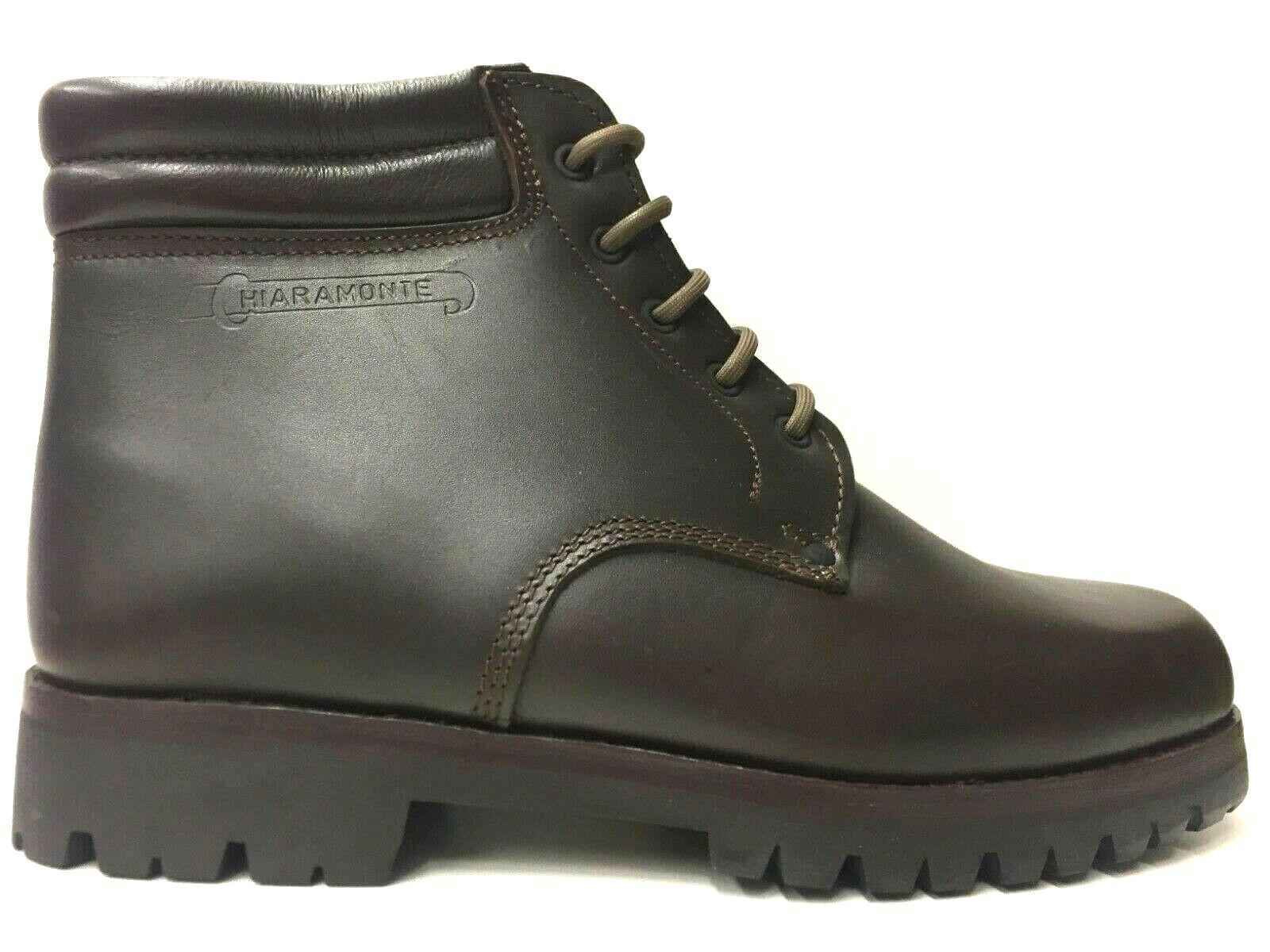 SCARPE SCARPONI TREKKING UOMO CHIARAMONTE 600 PELLE MORO ORIGINALE AI NUOVO