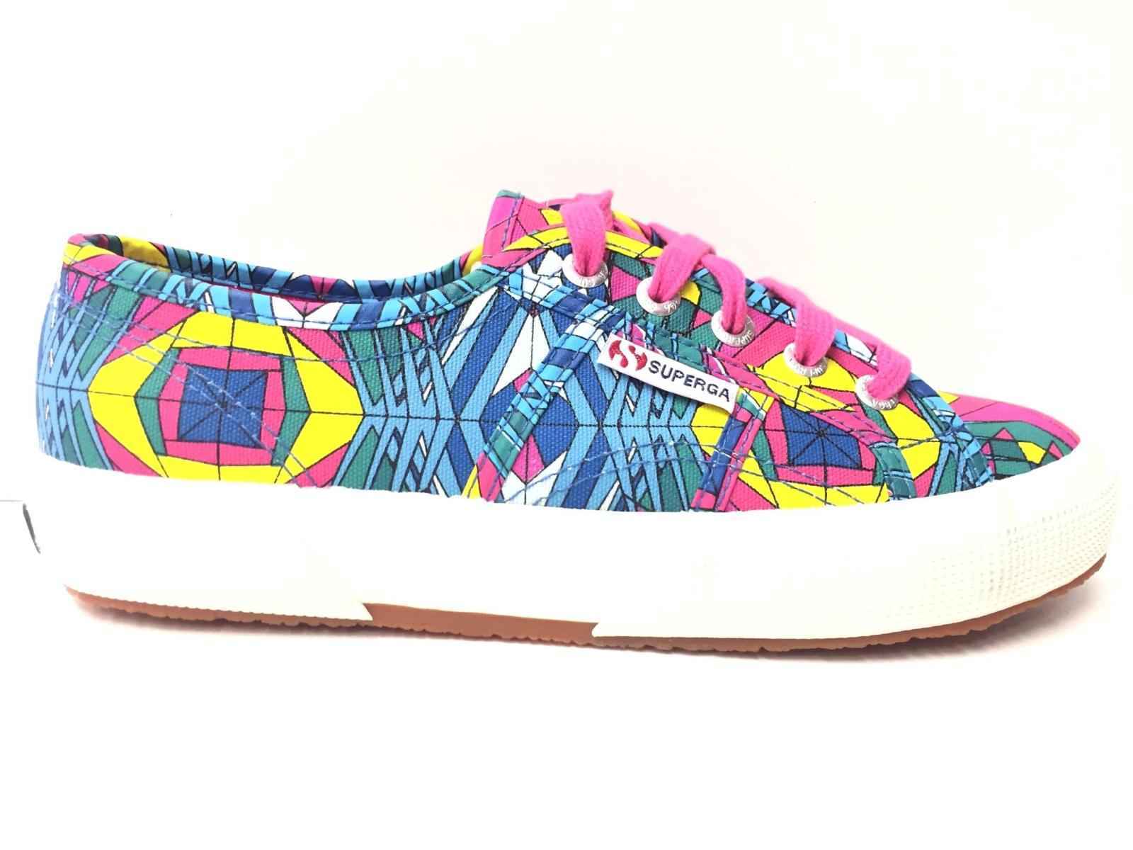 SCARPE SNEAKERS DONNA SUPERGA 2750 FANTASY COTU S001W00 C43 ORIGINALE PE NEW