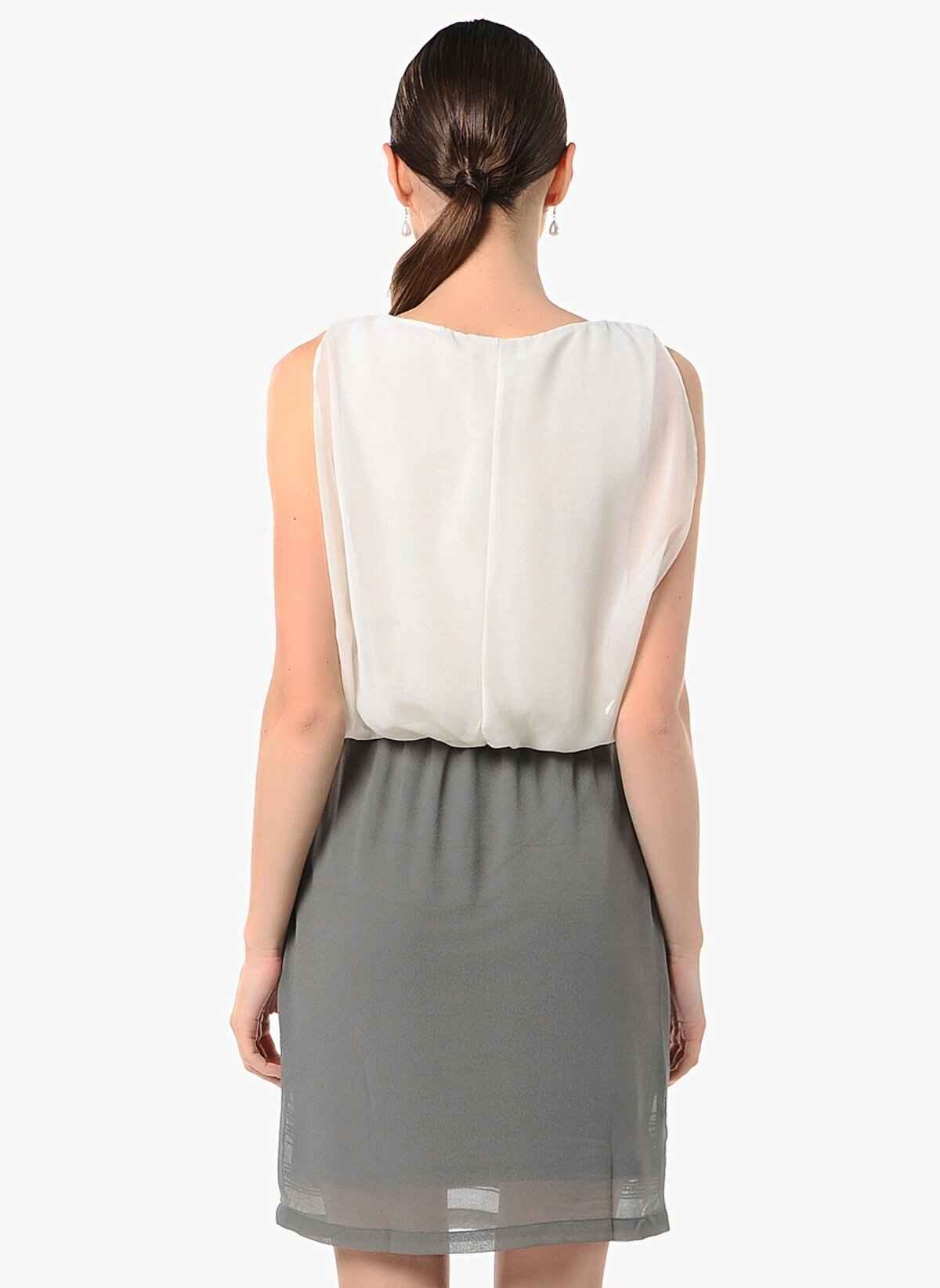 VESTITO ABITO DONNA VERO MODA SISTER LOVE 10135308 BIANCO ORIGINALE PE