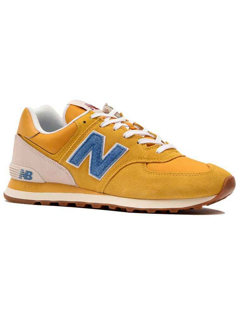 SCARPE SNEAKERS UOMO NEW BALANCE ML574SCB CLASSICS PELLE 774991 PE 2020 NEW