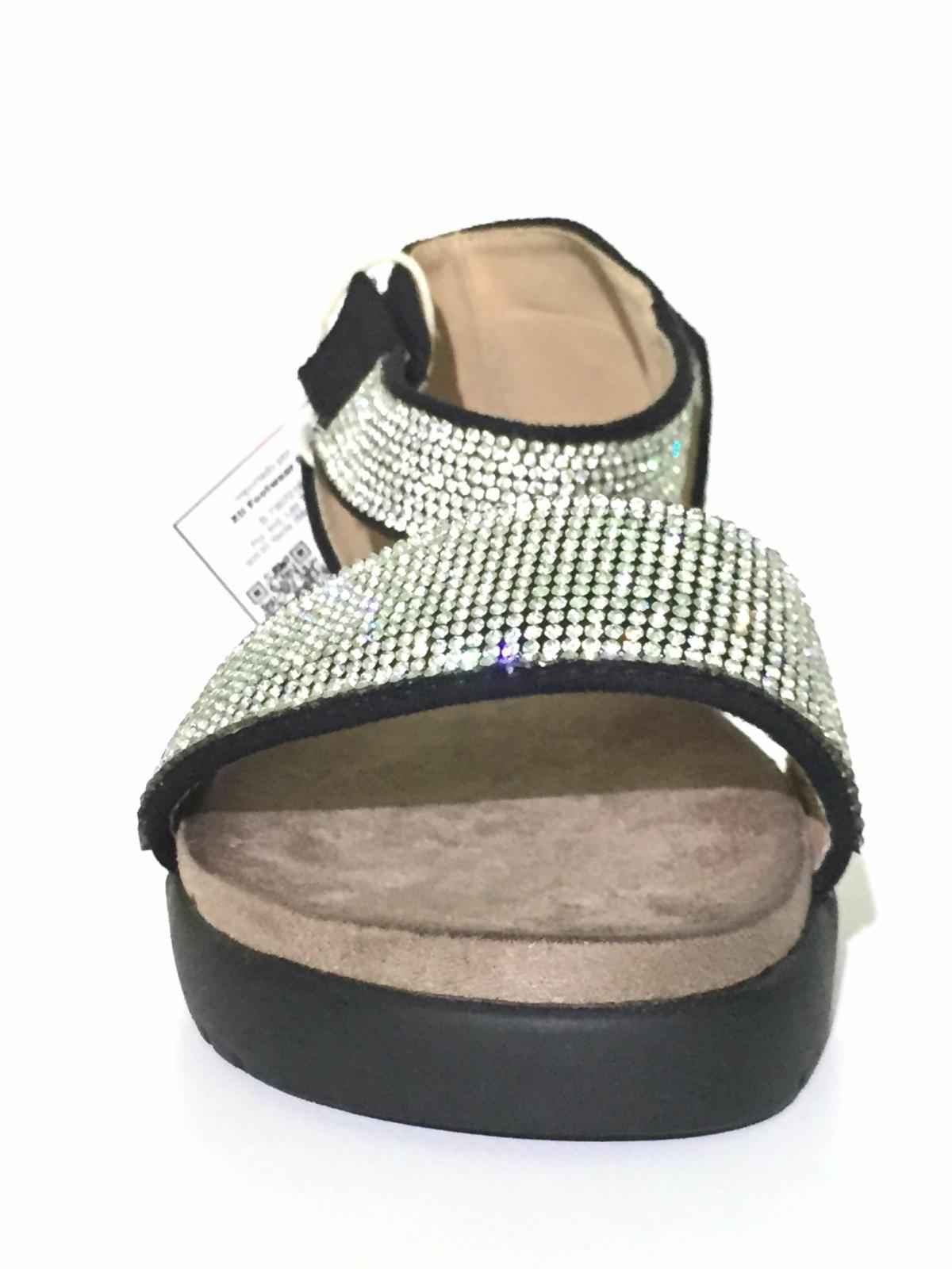 SCARPE SANDALO SANDALI DONNA REFRESH 63331 PELLE NERO ORIGINALE PE NEW