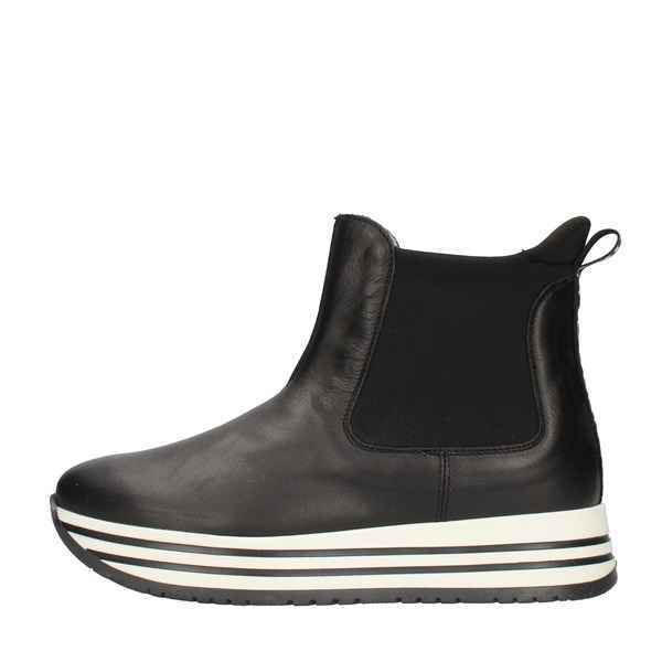 SCARPE SNEAKERS BAMBINA NERO GIARDINI I031677F PELLE 100 ORIGINALE AI 2021