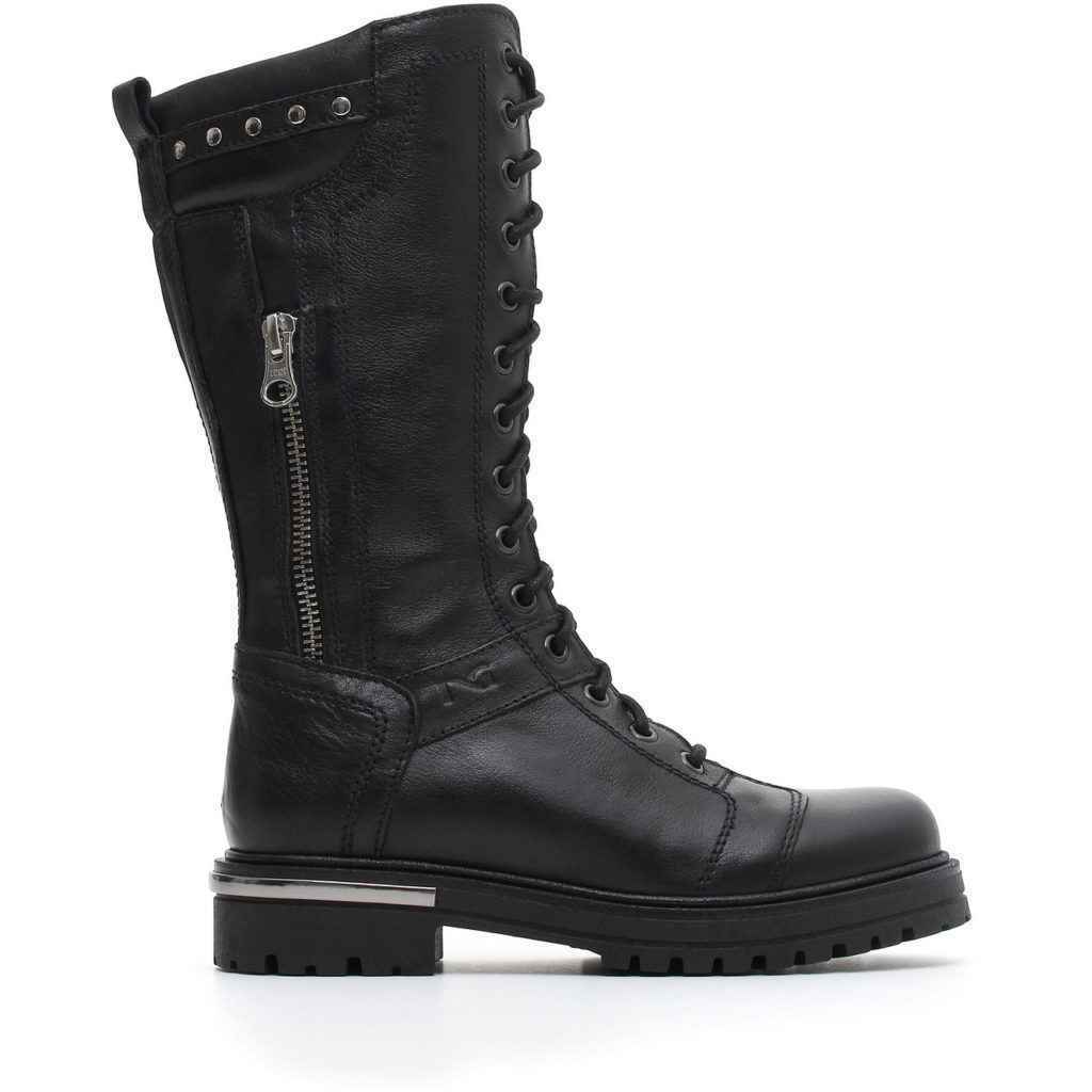 SCARPE STIVALE STIVALI BAMBINA NERO GIARDINI A830832F PELLE 100 ORIGINALE AI