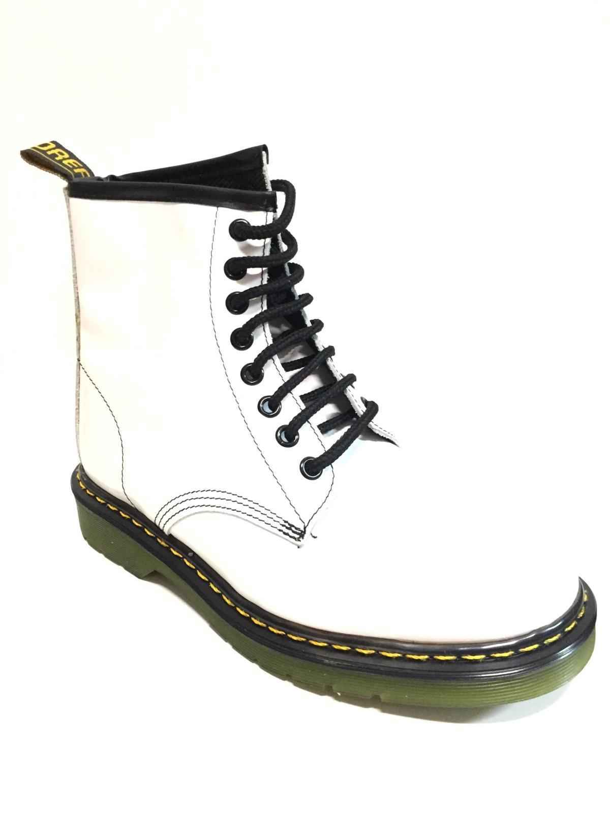 SCARPE ANFIBIO STIVALETTO DONNA KILKENY BY CANDY 200 PELLE BIANCO ORIGINALE AI