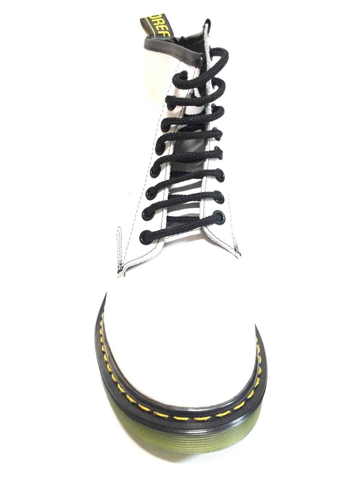 SCARPE ANFIBIO STIVALETTO DONNA KILKENY BY CANDY 200 PELLE BIANCO ORIGINALE AI