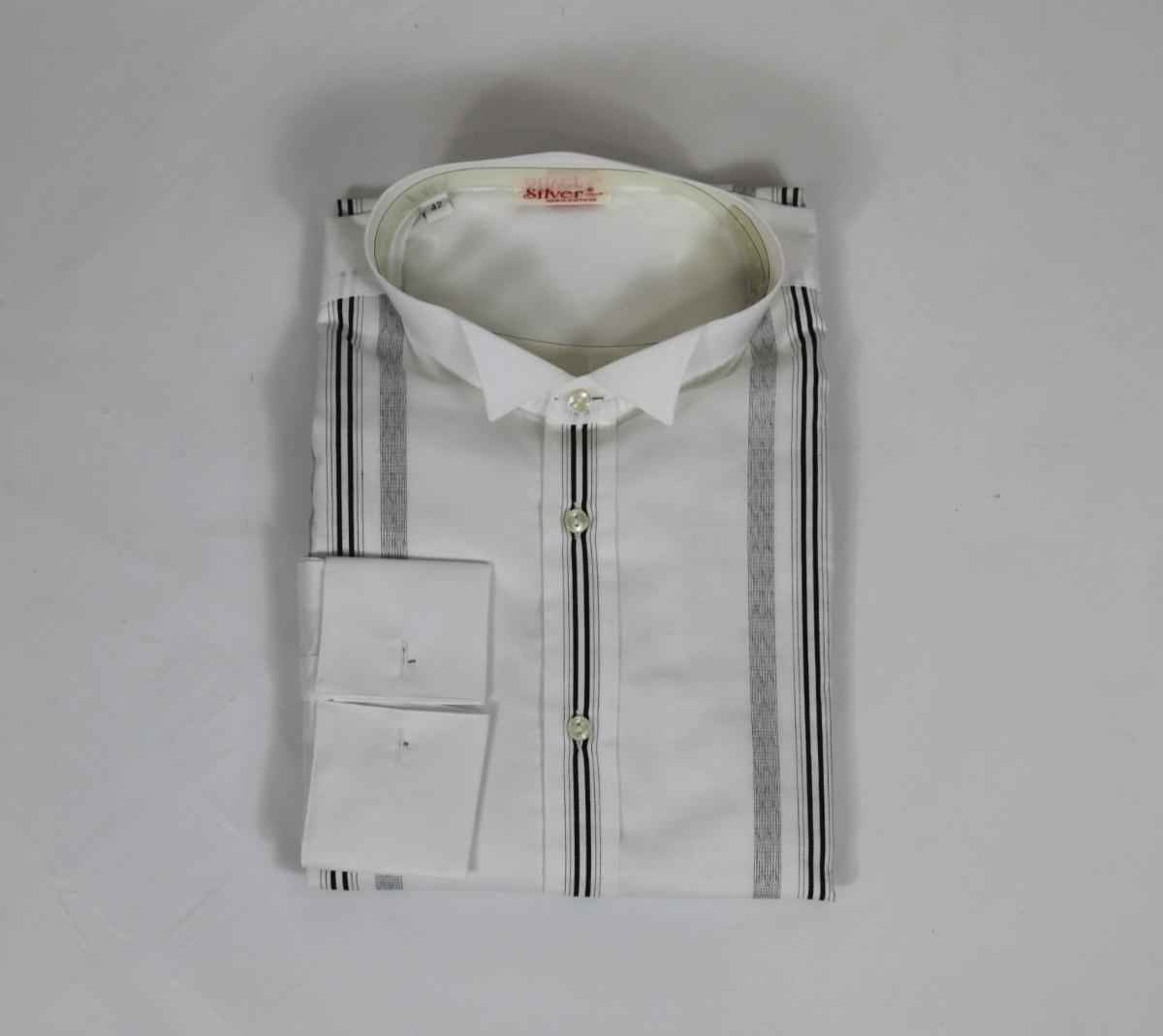 CAMICIA CAMICIE UOMO SILVER C8054 C8054 COTONE ORIGINALE PE NEW