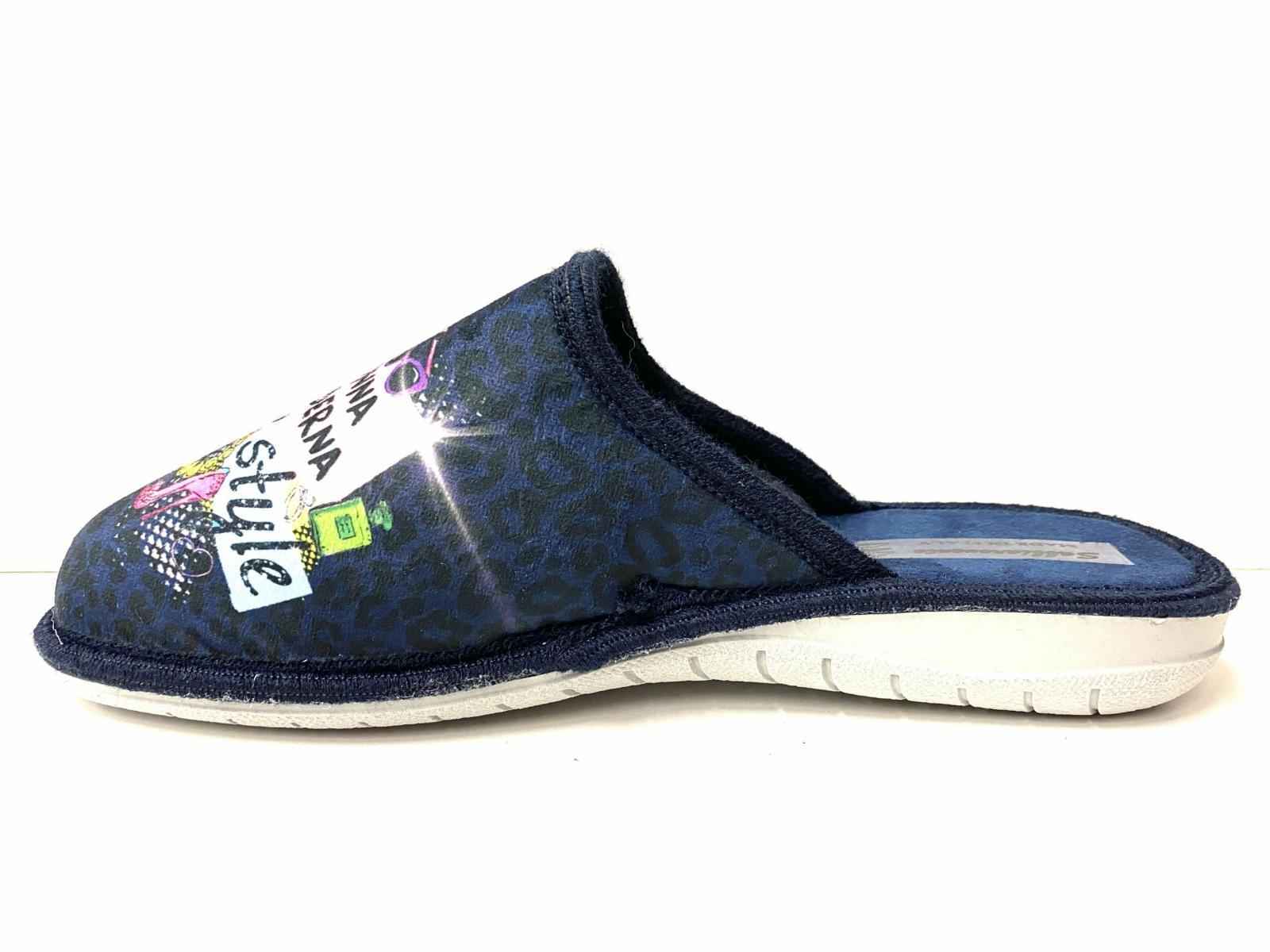 SCARPE PANTOFOLE CIABATTE DONNA SABBIAROVENTE 1467 BLU ORIGINALE AI 2021